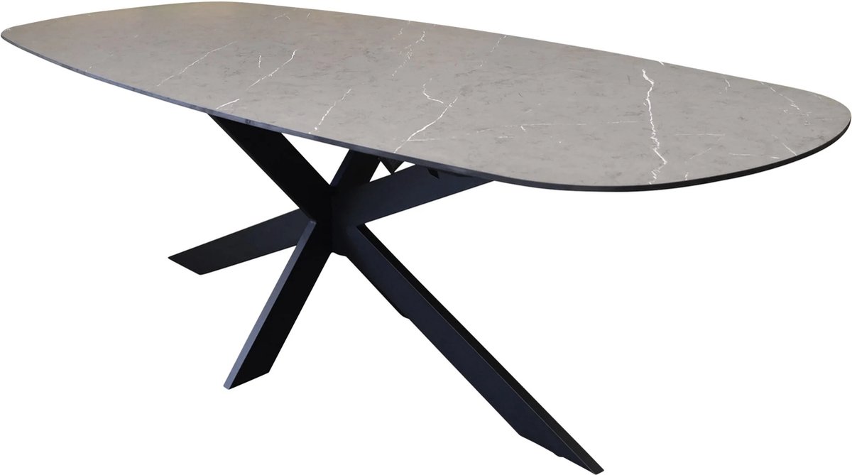 San Francisco dining tuintafel 240x100xH76 cm keramiek antraciet