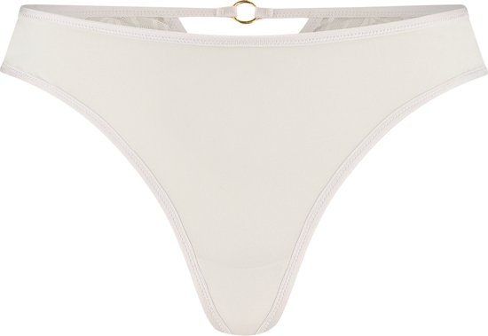 Sapph - String voor vrouwen - Afgewerk met kant - Slip van microstof - Madison - Off-White - XL