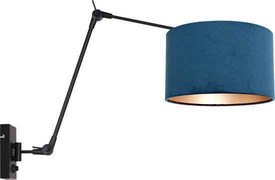 Steinhauer wandlamp Prestige chic - zwart - - 8240ZW