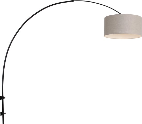 Steinhauer wandlamp Sparkled light - zwart - - 8137ZW