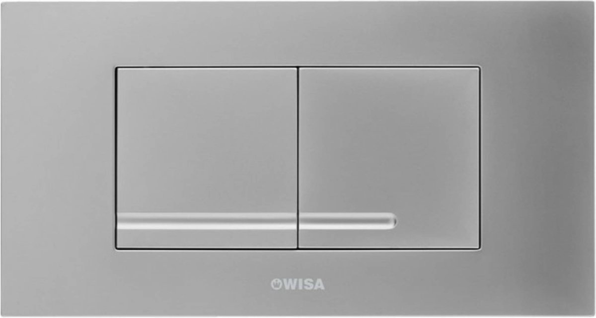 Wisa XT Kantos bedieningsplaat kunststof dualflush DF mat chroom
