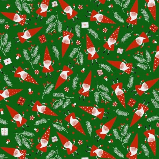 Papier Cadeau Noël Vintage - 4 Feuilles Motifs Père Noël, Bonhomme De Neige, Arbres