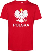 T-shirt Logo Polska | EK 2024 |Polen shirt | Shirt Poolse vlag | Rood | maat XL