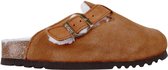 SCHOLL Dames Clogs - Suede - Bruin - Maat 38