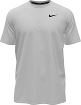 Nike Swim Nike Essential - Short sleeve hydroguard Heren Zwemshirt - White - Maat XL