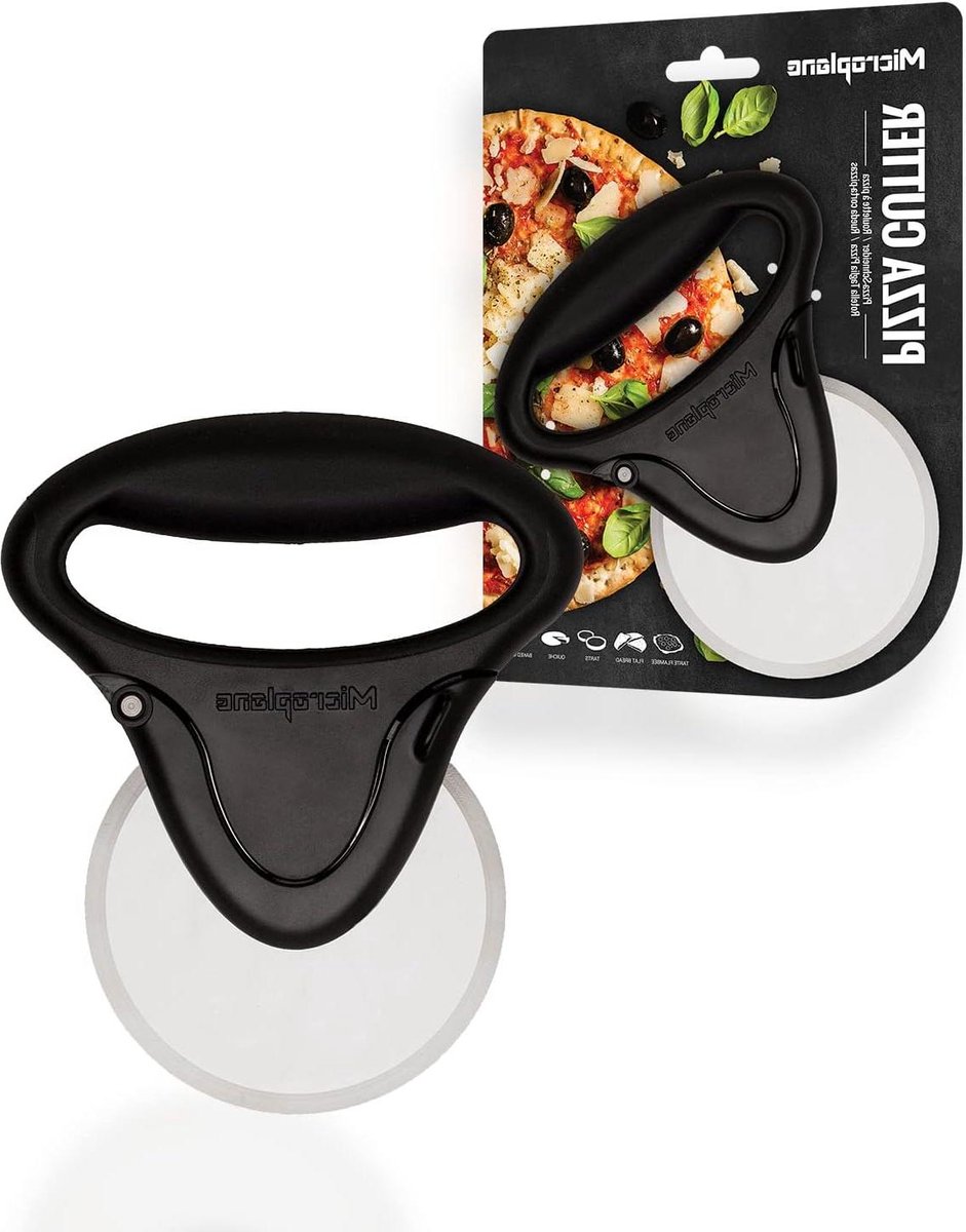 Pizzasnijder - Microplane met roestvrijstalen blad pizza cutter