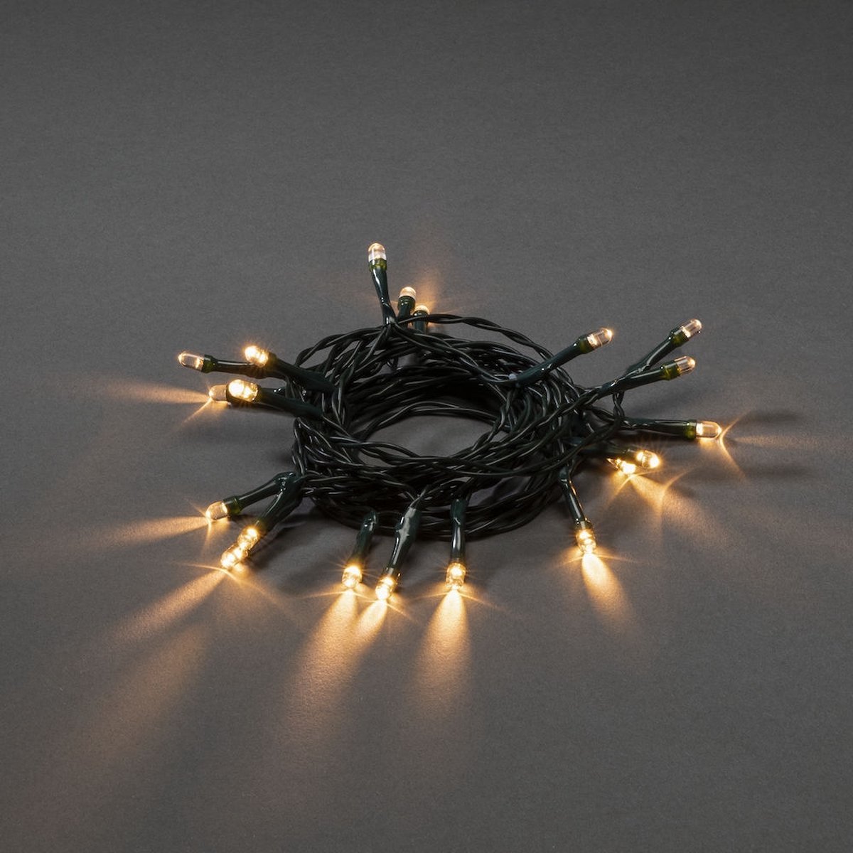 Konstsmide 1408-100 Lichtketting met batterijen Binnen werkt op batterijen Aantal lampen 20 LED Warmwit Verlichte lengt