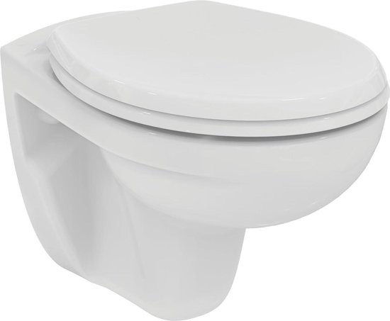 Abattant de toilettes original avec mécanisme de fermeture amortie - conception universelle - Duroplast - blanc