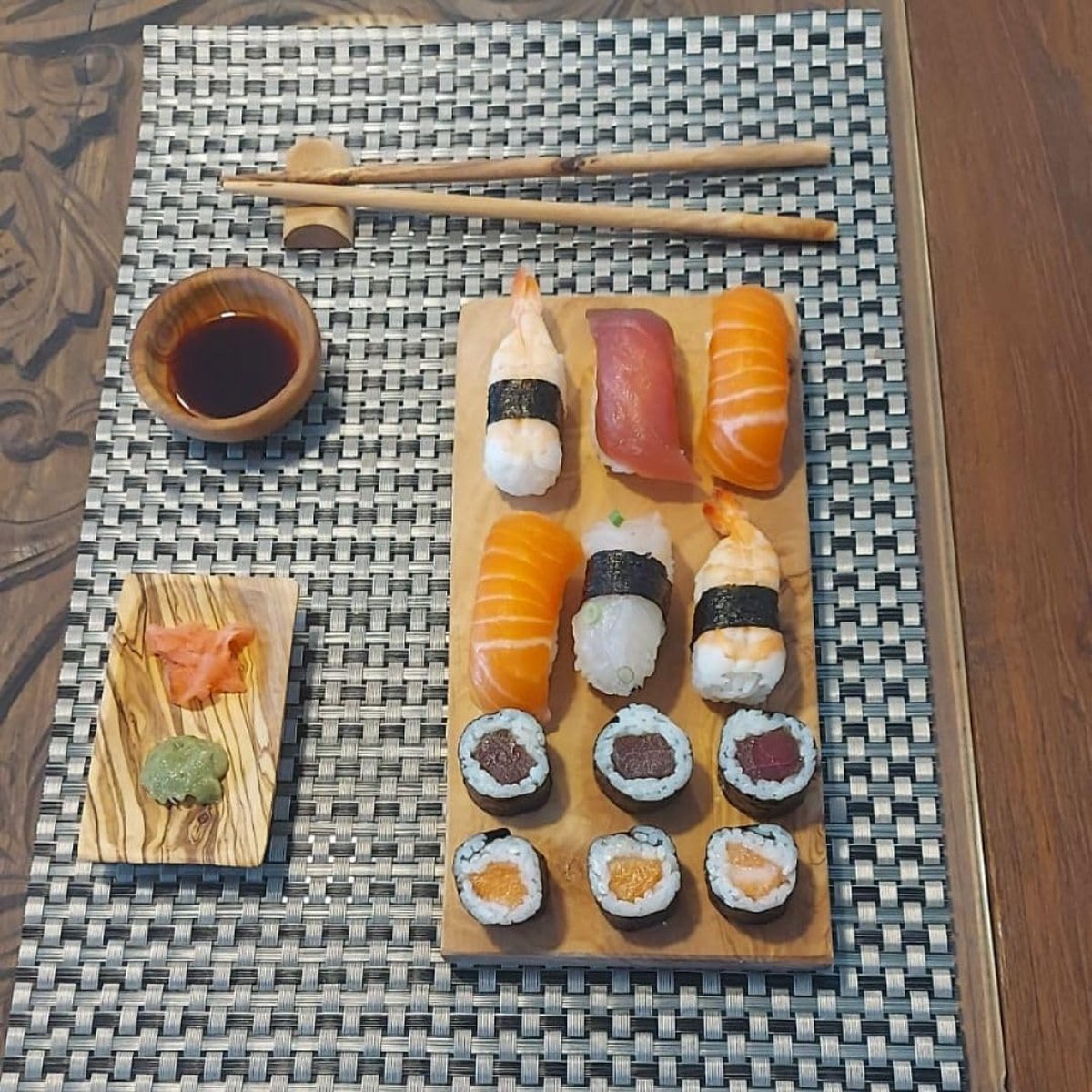 Sushi Gerechten Set Eetstokjes Dienblad Aziatische Gerechten Set