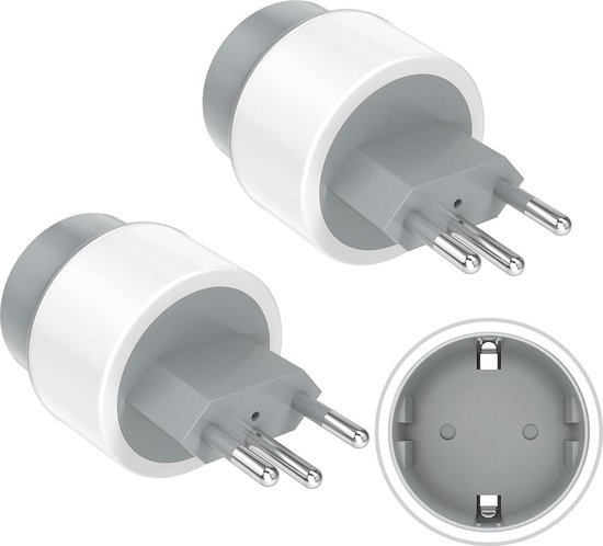 LENCENT India Reisadapter, Type D Travel Adapter, NL/EU Naar IN Reisstekker 2 Onderwerp Duitsland Plug Adapter 4 Usb Met C A Schuko Voor Sri Lanka India Nepal Wit 1450983949