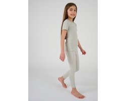 Damart - Klassiek gebreide T-shirt met korte mouwen Thermolactyl - Kinderen - Grijs - 6 JAAR