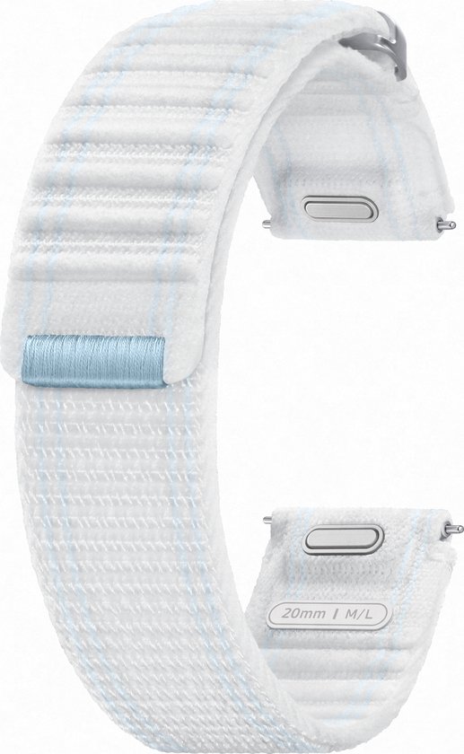 Samsung Galaxy Watch7 Smartwatchbandje - Fabric Band - Maat (M/L) - Zandwit