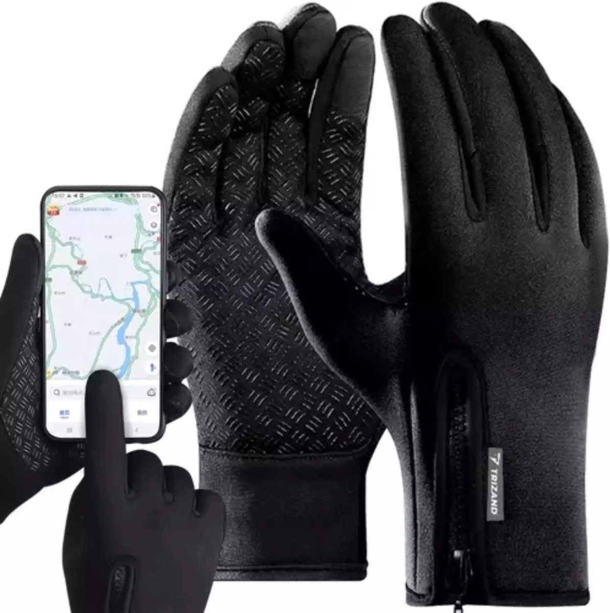 XL handschoenen - Neopreen - wind/waterdicht - touchscreen vingers