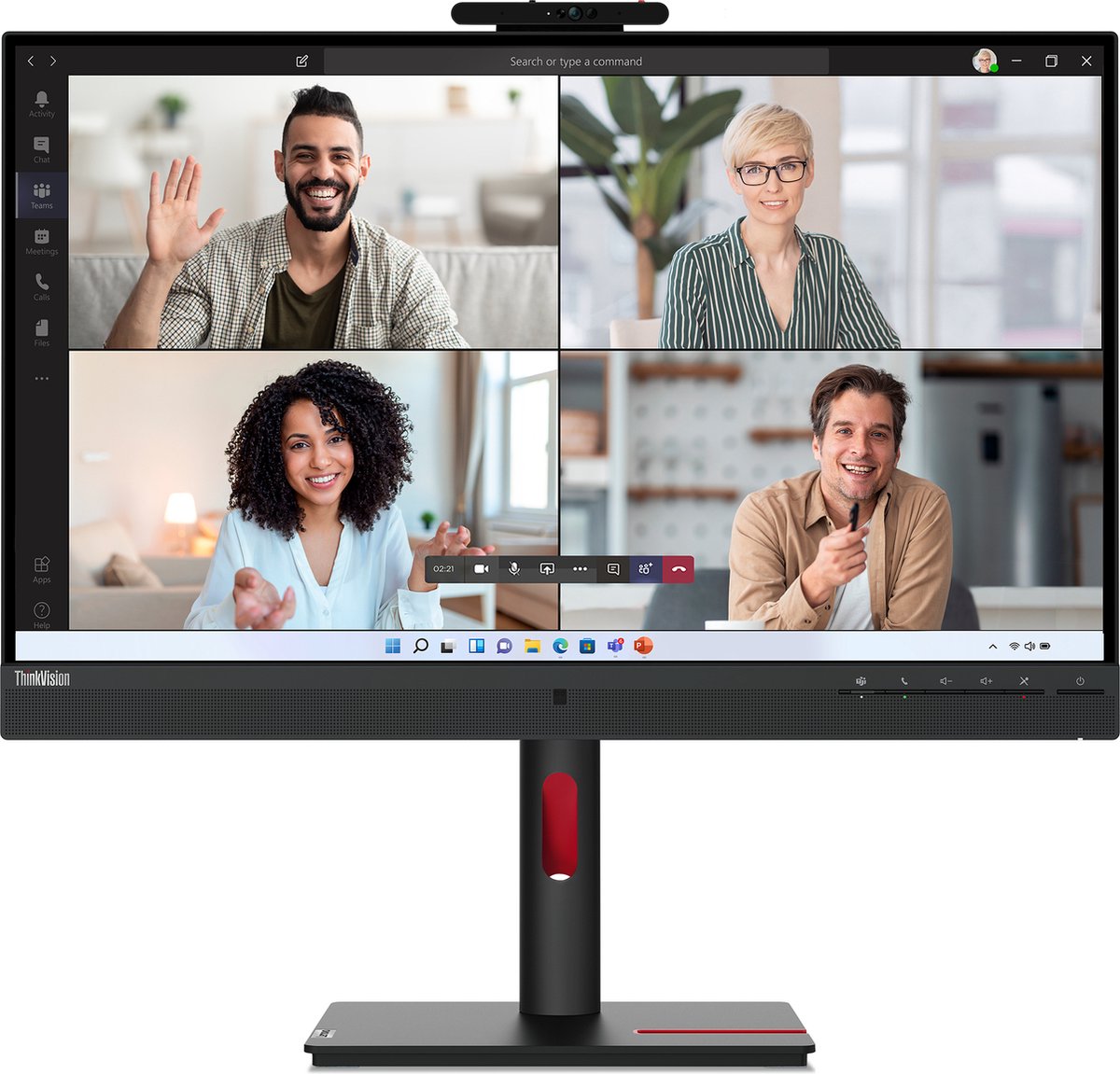 Lenovo ThinkVision T27hv-30 68,6 cm (27 ) 2560 x 1440 Pixels Quad HD LED Zwart