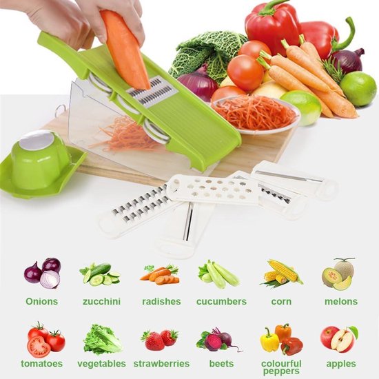 10in1 Vegetable Cutter MultiPurpose Mandolin Onion Cutter 6