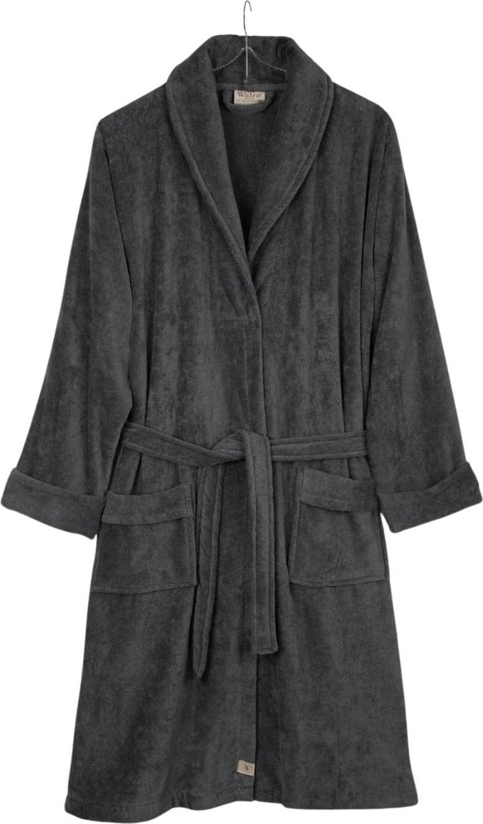 Walra Badjas Casual Robe - L/XL - 100% Katoen (BCI) - Antraciet