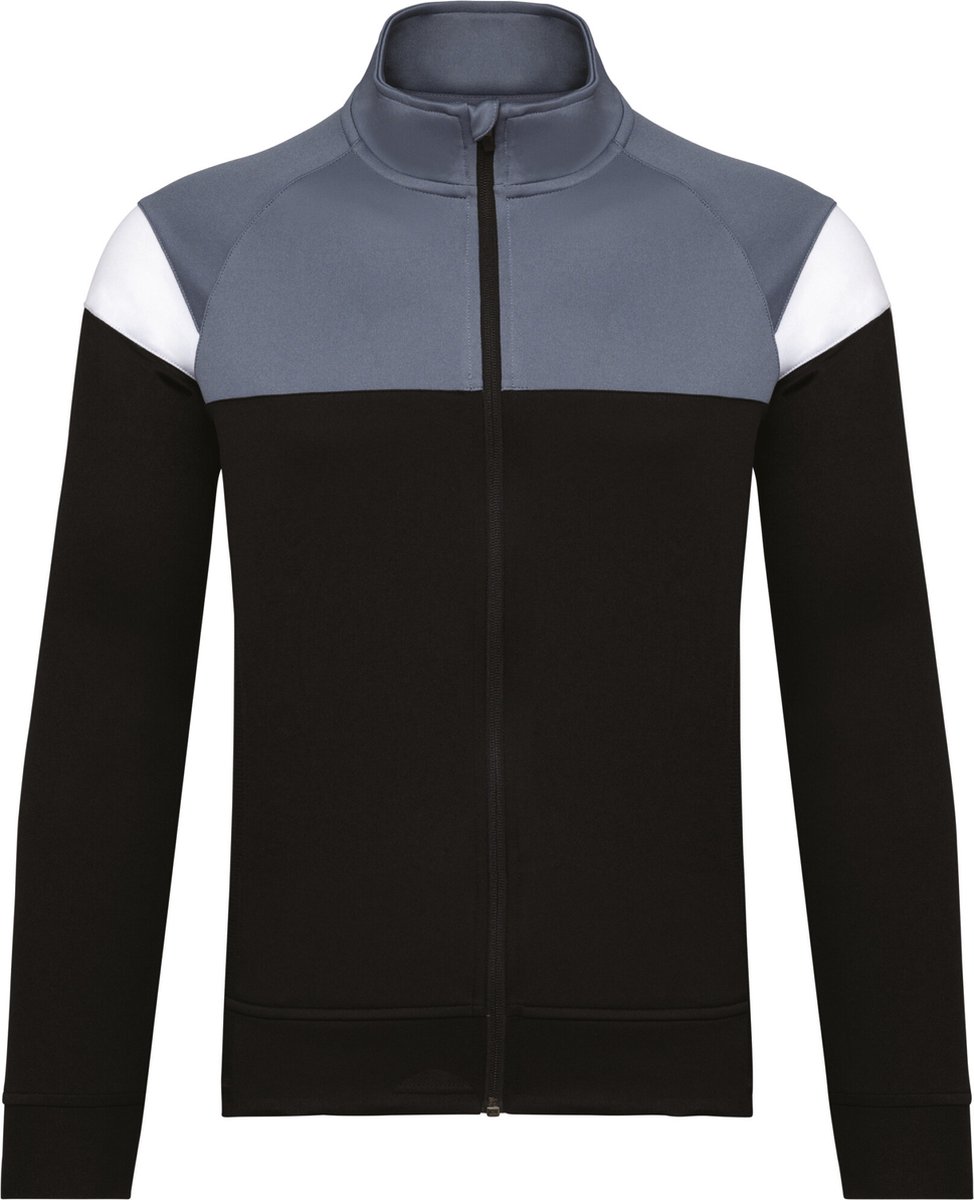 PROACT® Kinder trainingsjasje met rits PA391 sporty 4/6 years 4/6 ans Zwart