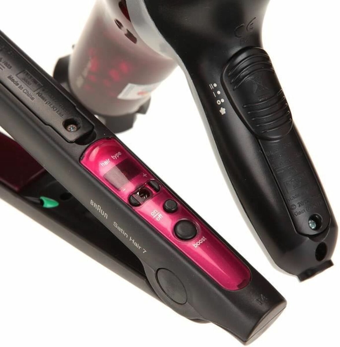 Klein Toys Braun Satin Hair 7 mega speelgoed kappersset - incl. accessoires - zwart - roze — afbeelding 10
