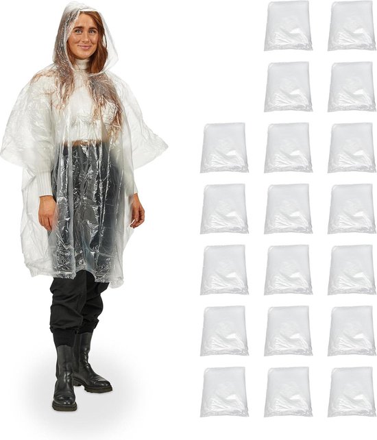 Provance Regenponcho Monouso – Poncho Antipioggia Colori Assortiti Per Eventi E Sport