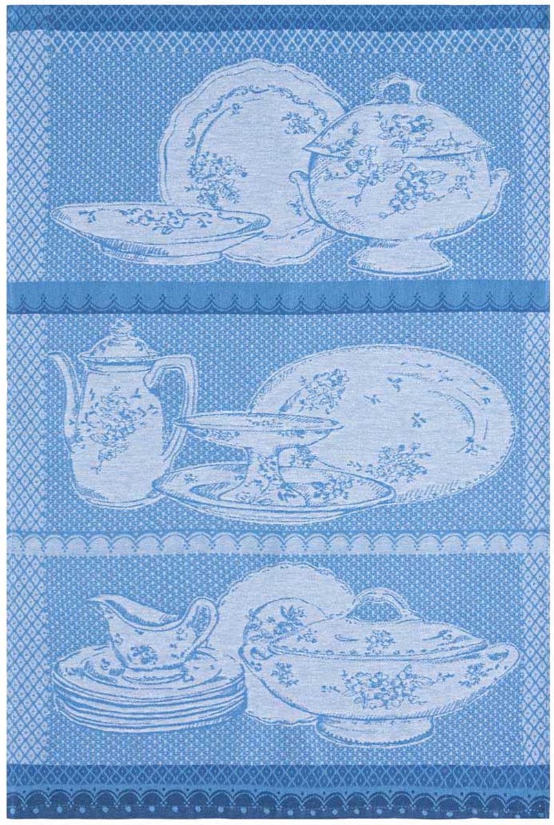 Coucke - VAISSELLES ANCIENNES - Theedoek van katoenen jacquard