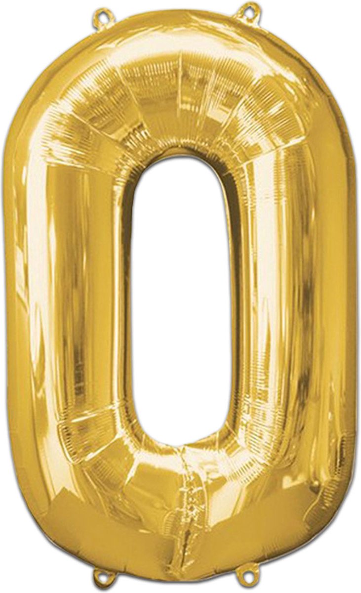 Cijfer Ballonnen Ballon Cijfer 0 Verjaardag Versiering Feest Helium Ballonnen Cijferballon Folieballon Goud Xl Formaat