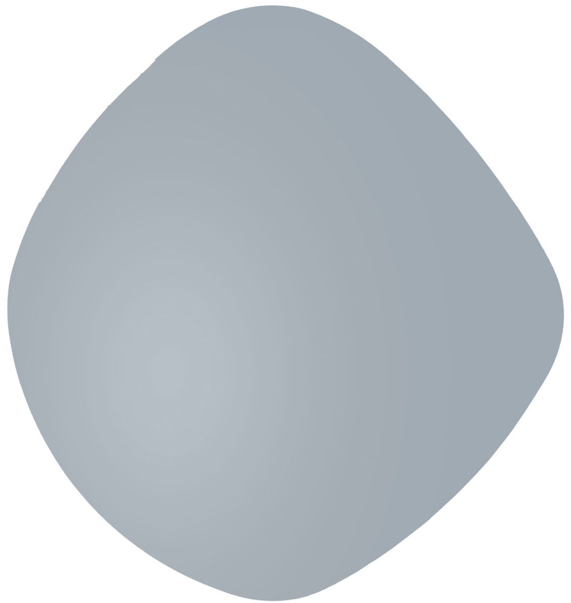 Present Time Spiegel Organic Round - Grijs - 40x40 cm - Modern