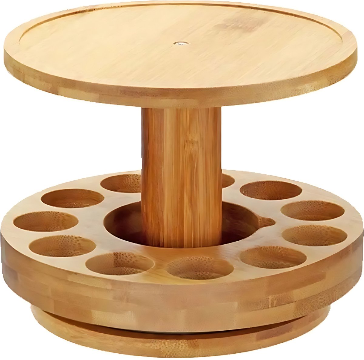 Goedkoopste Aroma Diffuser Houder - Geurverspreider Bamboe Standaard - Olie Carrousel - Cadeau - Etherische Olie Houder