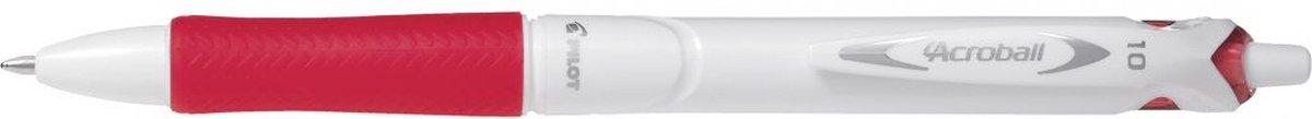 Pilot balpen Acroball Pure White rood