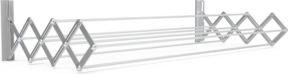 Goedkoopste Drooglengte 8 m uittrekbare wanddroger voor wandmontage - max. belading 20 kg - 40133