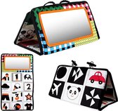 Baby Speelgoed 0 Maanden - Baby Speelgoed 1 jaar - Baby Speelgoed 1 Jaar Jongens - Baby Speelgoed Meisjes - Baby Speelgoed Meisje - Opvouwbare Vloerspiegel - Montessori Baby - Montessori Ontwikkeling Kruip Speelgoed - Babycadeau.- KerstCadeau