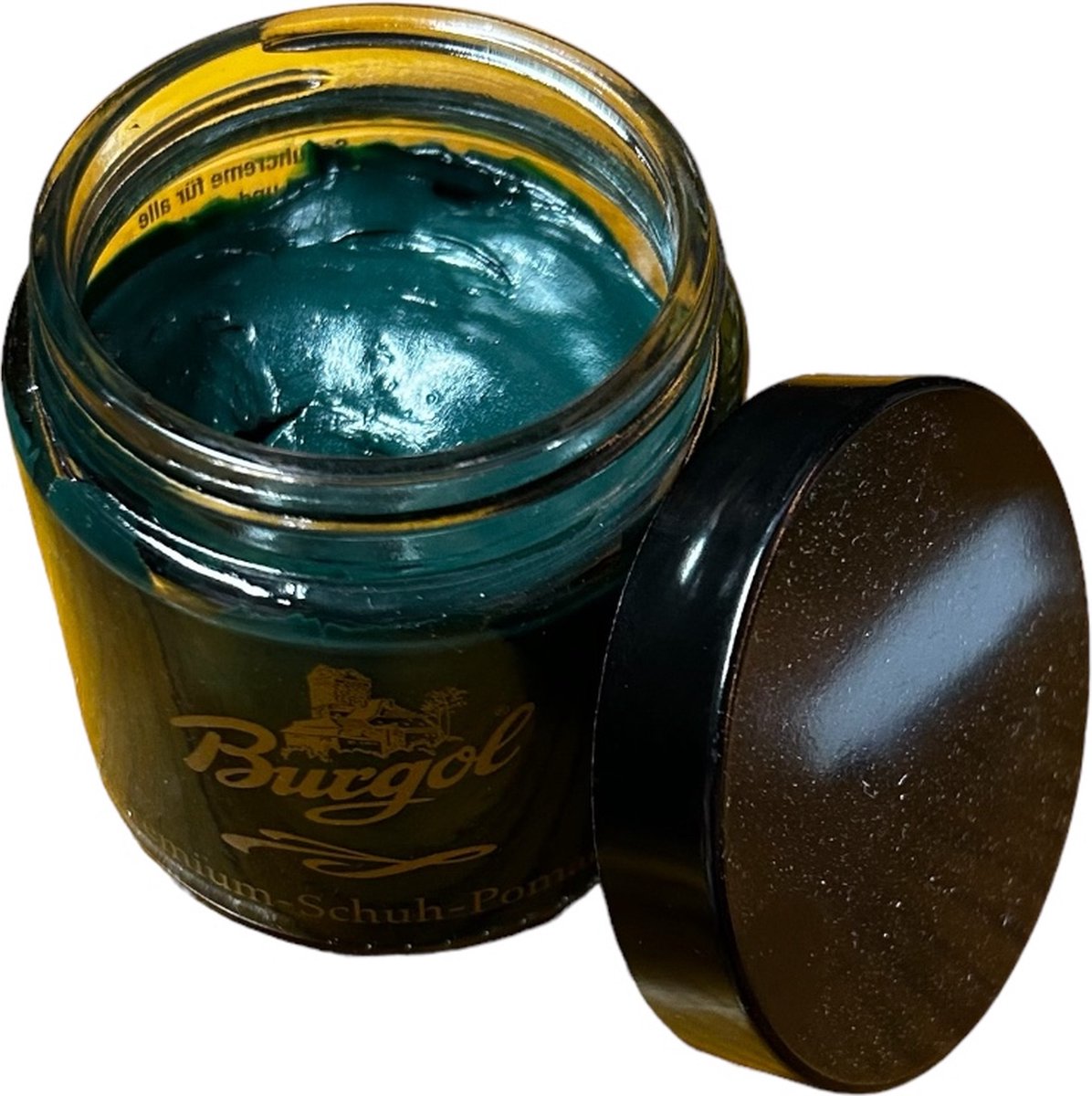 Burgol Shoe Pomade - Kleuropfrissende en verzorgende schoencrème - 100ml - (049) Groen