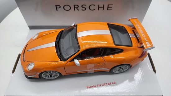 Bburago Porsche 911 GT3 RS 4.0 2012 Limited edition 3000 stuks - modelauto - schaalmodel - oranje - schaal 1:18 van Merkloos — afbeelding 3
