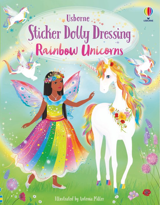 STICKER DOLLY DRESSING ®- Sticker Dolly Dressing Rainbow Unicorns