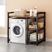 SONGMICS opbergrek voor de badkamer met 4 legplanken, organizer voor SONGMICS opbergrek voor de badkamer met 4 legplanken, organizer voor