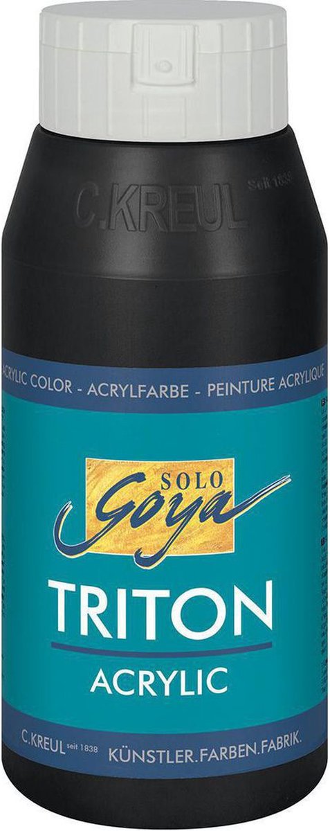 Solo Goya TRITON - Zwarte Acrylverf – 750ml