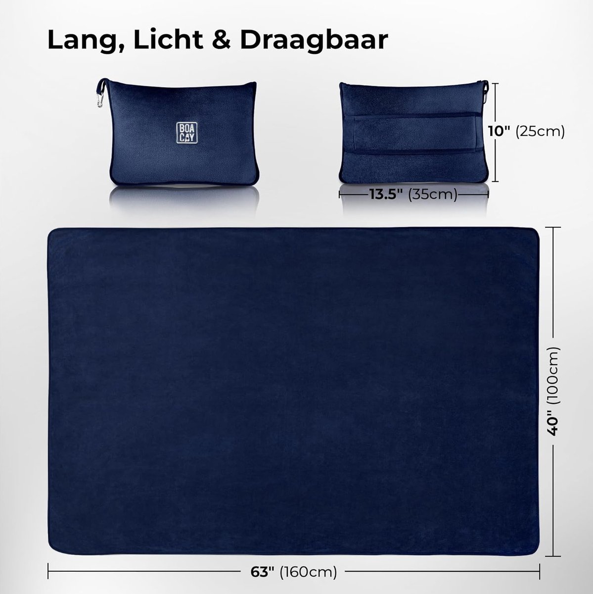 Reisdeken, 127 x 152 cm, zacht vliegtuigdeken, reisdeken, ultralicht, warm, transformatiekussen, compact kussen, vliegtuigdeken voor vakantie