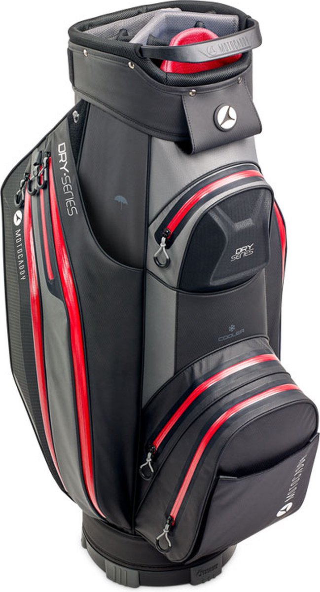 Motocaddy Cartbag Dry Series Zwart Rood van Motocaddy — afbeelding 2