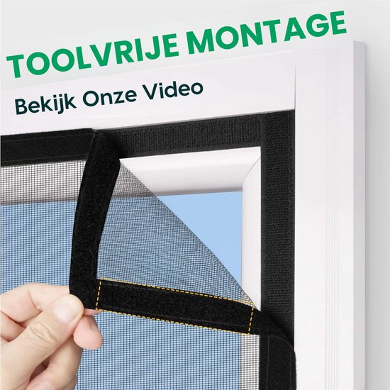 Unwanted Guests Magnetisch Vliegengordijn - Horgordijn - Vliegengordijn met Magneetsluiting - Premium Glasvezel Kwaliteit - Voor Nieuwbouw en Standaard Deuren - Modern Design - 210 x 91 cm - Eenvoudige Installatie - Zwarte Hor