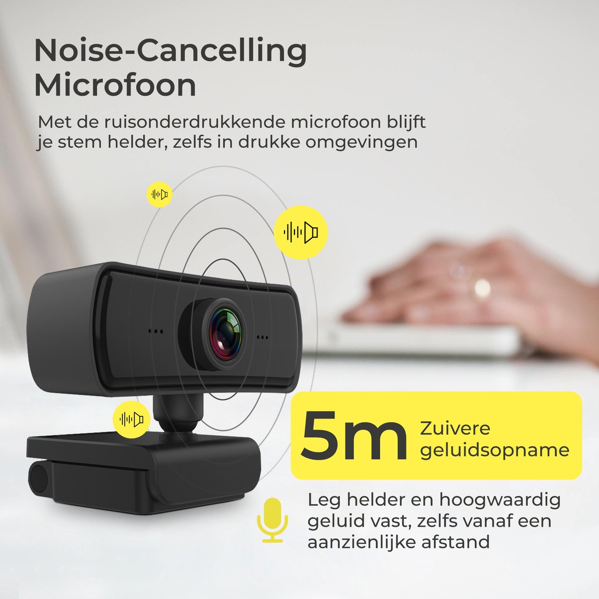 Maccy Squeeze HD Pro Webcam 1440p met Tripod (ook als DynaBright) thumbnail 4