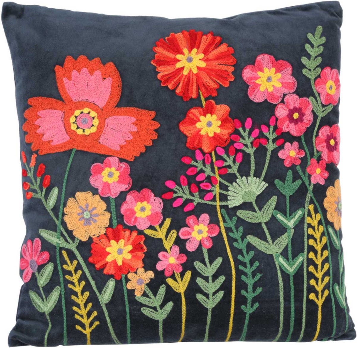 Livia sierkussen met bloemenshow