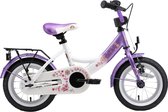 Bikestar 12 inch Classic kinderfiets, lila / wit