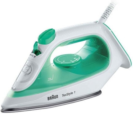 Braun TexStyle 1 SI1040GR - Stoomstrijkijzer - Eenvoudig Strijken - Lichtgewicht - Groen