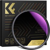 K&F Concept 82mm Nano-X MRC HD gradueel grijsfilter GND8 soft graduated ND8 filter