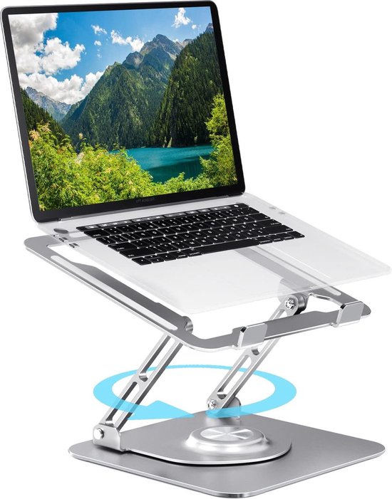 Laptopstandaard 360° voor Bureau Roterende Basis