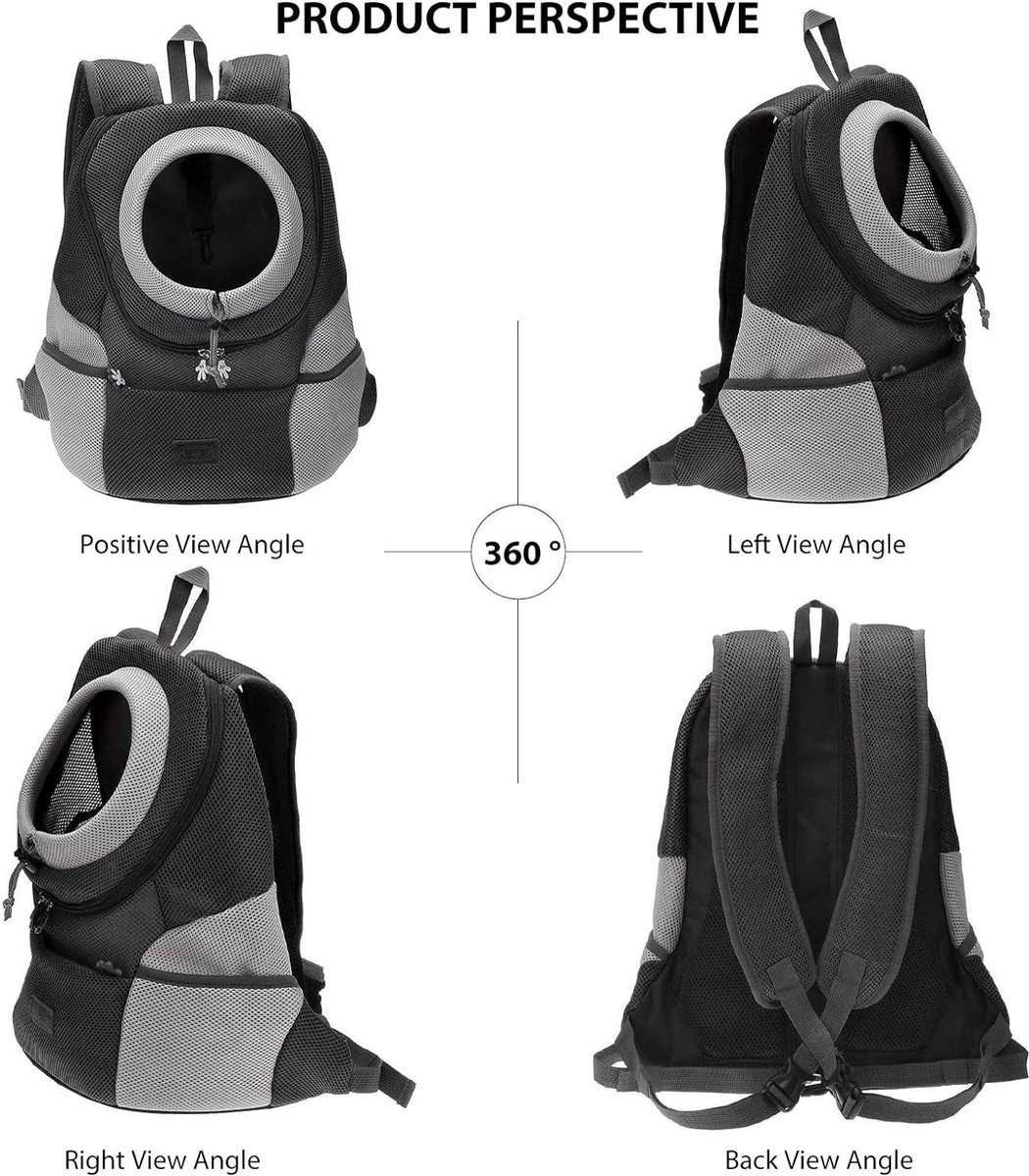 OrgMemory Pet Sling Carrier, verstelbare tas, kleine hond kat outdoor schoudertas meest geschikt: 3-8 lbs (blauw geruit