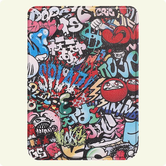 Hoesje Geschikt voor Kobo Clara Colour Hoes Bescherm Hoesje Case Sleep Cover - Hoes Geschikt voor Kobo Clara Colour Hoesje - Graffity van Hoesje  — afbeelding 5