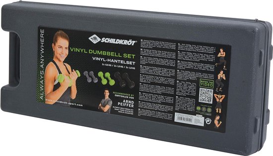 Haltère Movit Set d'haltère PRO 26 kg, barre curl 120cm, chromée et