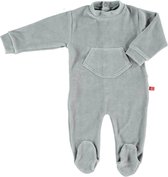 Boxpakje/ baby pyjama biologisch velours grijs 62-68