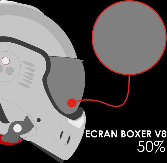 ROOF Boxer V8 Visor Light Smoke