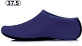 Livano Waterschoenen Voor Kinderen & Volwassenen - Aqua Shoes - Aquaschoenen - Afzwemschoenen - Zwemles Schoenen - Marineblauw - Maat 37.5